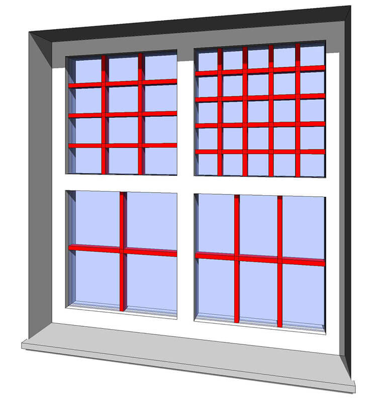 free revit window families